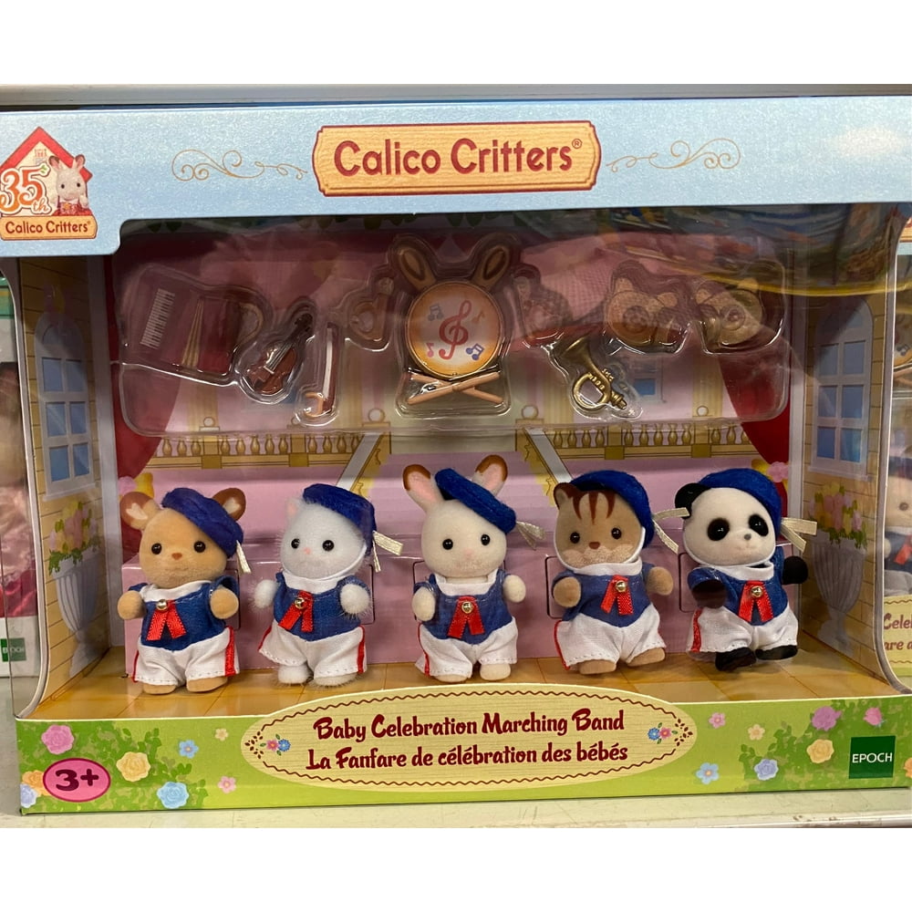 CALICO CRITTERS CF5505 Ltd Ed Baby Celebration Marching Band NEW!