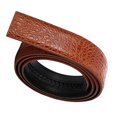 thumbnail image 3 of 120cm Men Leather Ratchet Belt Waistband Strap for Automatic 1 Type Brown, 3 of 6