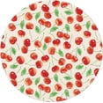 thumbnail image 2 of muroi Juicy Pattern with Cherries Round Fitted Tablecloth with Elastic Edge Waterproof Oil Proof Table Cloth Wipe Clean Table Cover Fits 45"-50", Medium, 2 of 6