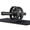 Dual Wheel, Black with Small Knee Pad, variant on Ab Roller Wheel with Resistance Bands & Knee Pad, Dual Wheel Abdominal Exercise Trainer for Core Strength Training, Non-Slip Ab Workout Equipment for Home Gym, Fitness Roller for Men Women Beginners