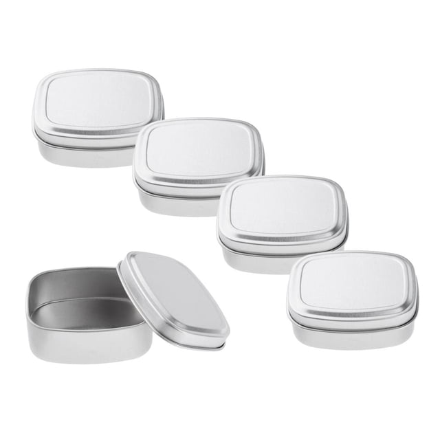 5 Unids 80 G Pequeña Caja De De Rectangular Rectangular De Almacenamiento Portátiles Para Kits, Hie Sunnimix Latas de Aluminio con Tapa