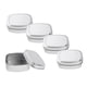 thumbnail image 1 of 5pcs 60g Pequeño Rectangular Vacía Caja de de Aluminio Mini Contenedores de Almacenamiento Portátiles para s de primeros de auxilios, Hierbas, P jinwen Latas de aluminio vacías con tapas, 1 of 8