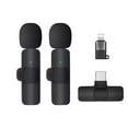 thumbnail image 1 of Microphone Mini Lavalier 2 Pcs Sans Fil iPhone&Android pour YouTube TikTok Vlog, 1 of 5