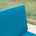 thumbnail image 4 of Noble House Perla 5 Piece Outdoor Acacia Wood Conversation Set in Blue, 4 of 15