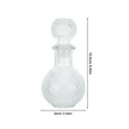 thumbnail image 7 of OUNONA Whiskey Decanter with Stopper Glass Brandy Bottle Decanter 250ml Liquor Decanter Decorative Whiskey Glass Dispenser for Home Bar Use, 7 of 7