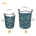 thumbnail image 5 of Balery Modern Excavator Round Laundry Basket with Handles Waterproof Freestanding Laundry Hamper for Clothes Toys in the Dorm and Family-Small, 5 of 8