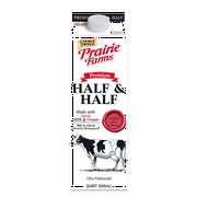 Prairie Farms Half & Half, Dairy Cream, 1 Quart