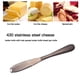thumbnail image 5 of Kearding 1 Uds. Rebanador de queso, rallador ajustable, cepillador, mantequilla de aluminio, antiadherente, queso, mantequilla, Rallador, Cocina y Comedor Negro, 5 of 6