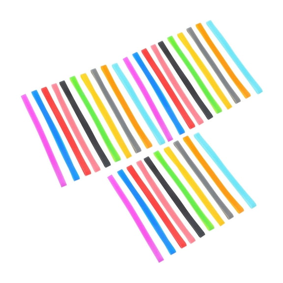 FUEENIRVA Book Bands Elastic Journal Elastic Strap Simple Design 30pcs