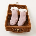 thumbnail image 4 of SUNSIOM Infant Baby Lamb Floor Socks Solid Color/Contrast Color Baby Winter Warm Thick Knit Crew Socks, 4 of 4