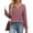 Fuchsia, variant on Fantaslook Henley Long Sleeve Shirts for Women Casual Tunic Tops Fall Dressy Blouses Lightweight Pullover