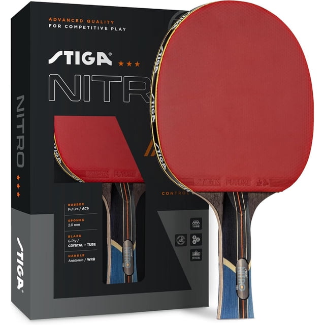 Raqueta Ping Pong Stiga Nitro 3 Estrellas Velocidad