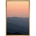 thumbnail image 3 of PixonSign Framed Canvas Print Wall Art Orange Mountain Silhouette Nature Wilderness Illustrations Modern Art Rustic Relax/Calm Multicolor Ultra for Living Room, Bedroom, Office - 16"x24" Natural, 3 of 5
