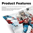 thumbnail image 2 of Lce Hockey Luxurious Velvet Pillow Covers Inserts Set with Unique Patterns - 16x16, 18x18, 20x20 Inches - 2 Pack Decorative Throw Pillow Covers for Home Decor and More, 2 of 6