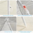 thumbnail image 6 of 3-in-1 Kids Picnic Table, Play Sand and Water Sensory Table with Height Adjustable Umbrella & Removable Tabletop, Kids Wooden Outdoor Table, with 3 Storage Bins, 6 of 18