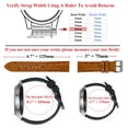 thumbnail image 5 of 18mm Black Ostrich Watch Band Men Quick Release Replacement Leather Strap Extra Soft Handmade Wristband Stainless Steel Buckle Father's Day Gift for Dad Son Husband, 5 of 7
