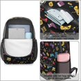 thumbnail image 4 of Game Controller Black Pattern 17" School Backpacks for Teens,Waterproof Oxford Fabric,S-Shape Padded Straps for School,Travel,Hiking,Camping, 4 of 6