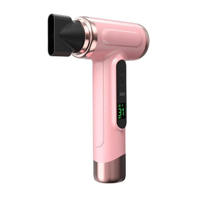 Secador De Pelo Eléctrico Inalámbrico De Alta Velocidad, Soplador De Aire Para Uso Doméstico En Hoteles, Viajes, Color Rosa