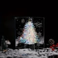 thumbnail image 3 of Handcrafted Shiny Christmas Tree 3D Pop-Up Greeting Card with Message Festive Holiday Blessing Card for Everyone, 3 of 7