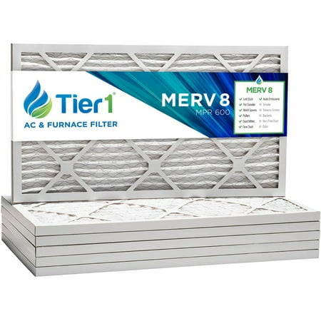

Tier1 12x18x1 Merv 8 Pleated Air/ Furnace Filter -6 Pack