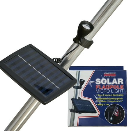 

Plastic Solar Flagpole Light for Flags by Valley Forge Compatible with 1 or 1.25 Flagpole