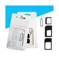 thumbnail image 3 of 4Pcs Universal Mobile Phone SIM to Micro/Standard Card Adapter Converter-White, 3 of 5
