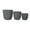 Gray, variant on BOFANG 3-Piece Large Stackable Planters, Cracked Stone Finish Magnesium Oxide Flower Pots with Drainage Holes,Gray