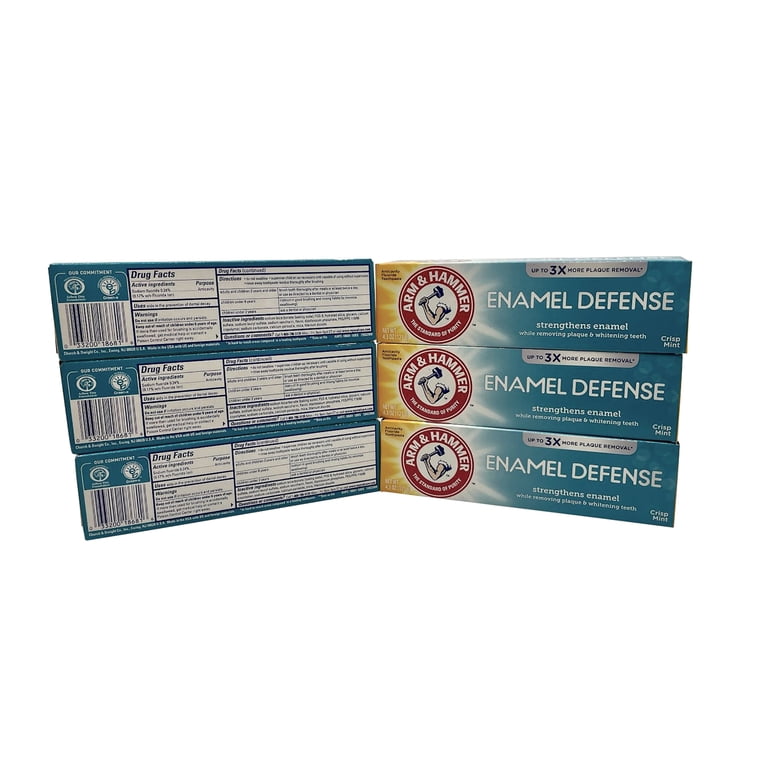 Arm & Hammer Enamel Defense Toothpaste, Crisp Mint, 6-Pack photo 2