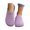 Purple, variant on Women's Rubber Flat Walking Mules Breathable Closed Round Toe Backless Slip-On Soft Sole Work Sandals Summer Light Casual Daily Slippers