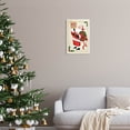 thumbnail image 2 of Merry Christmas Vintage Santa Holiday Graphic Art Unframed Art Print Wall Art, 2 of 6