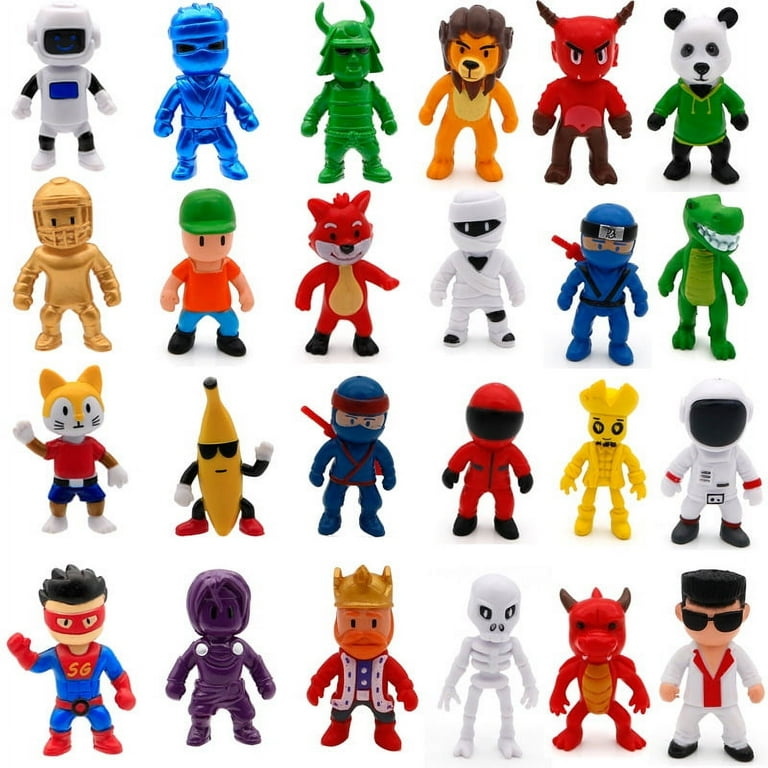 Battle Royale Game Mini Toys Set Escape Game Guys Character PVC Figure Collectible Model Cute Cake Toppers Decoration Gifts 2.6 inches