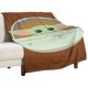 thumbnail image 1 of Manta de Baby Yoda, manta de tela de superficie vertical súper suave de varios tamaños, acogedora y cálida, adecuada para cama, sofá, campamento, viajes, para todas las estaciones, liviana y compacta, 1 of 8