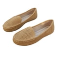 thumbnail image 6 of Women’s Plus-Size Breathable Soft-Soled Loafers, Lightweight Comfortable Moccasins, Casual Versatile Shoes for Spring Summer, Non-Slip Flexible Footwear for Daily Wear Yellow, 6 of 9