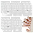 thumbnail image 1 of 15 hojas de pegatinas para decoración de uñas, pegatinas autoadhesivas para diseños de uñas, decoración de uñas, estrella blanca, corazón, mariposa, 1 of 7