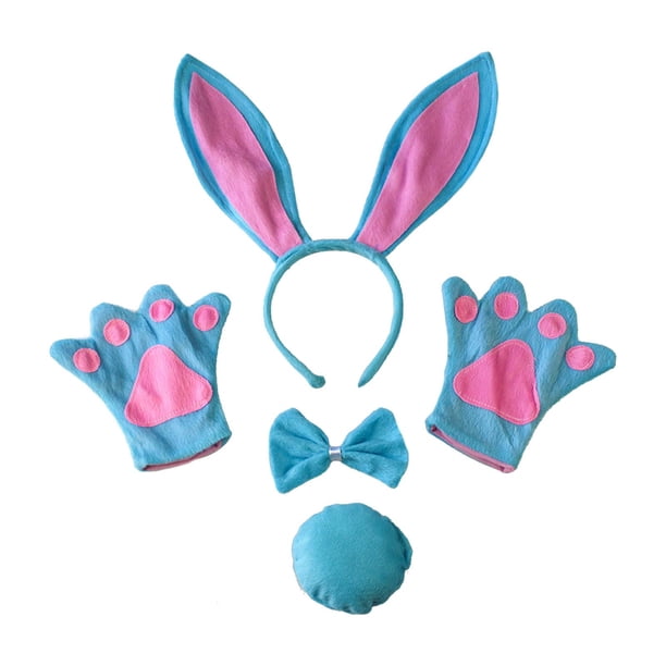 Conjunto de 4 disfraces de conejito, ligeros, modernos y cómodos para el pelo para niños. Adulto