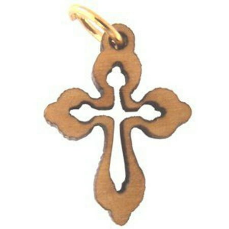 Bannouras Olive Wood - Olive wood Eastern Cross Laser Pendant(8cm or 3.15