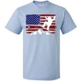 thumbnail image 3 of Inktastic Snowboarding Us Flag T-Shirt, 3 of 5