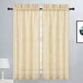 thumbnail image 2 of DSstyles Short Cafe Curtains Half Linen Kitchen Curtains Farmhouse Semi Sheer Cafe Curtains, Small Window Curtains for Bathroom Bedroom Office Dorm, 2 of 9