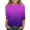 Kids Shirts Purple, variant on 3/4 Sleeve T Shirts for Boys & Girls Crewneck Blouses Tops Size 3-12 Toddlers Kids Trendy Gradient Printed Pullover Going Out Loungewear T-Shirts