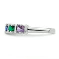 thumbnail image 4 of Sterling Silver Rhodium-plated Family Jewelry Mounting QXMR6/6SSM-7, 4 of 7