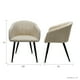 thumbnail image 4 of Set de 2 Sillas para comedor Burgos Mundo In Madera Solida Tapizada Base Metalica Crema, 4 of 8