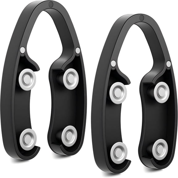 Wine Foil Cutter Magnetic Bottle Foil Cutter Tool,Stainless Steel 4-Blade Blade Removes Aluminum Foil Bottle Opener,Black 2Pcs