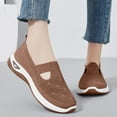 thumbnail image 2 of Women's Woven Orthopedic Shoes Wide Width Walking Slip on Sneakers Comfortable Diabetes Foam Nurse Work Shoes with Arch Support, 2 of 4