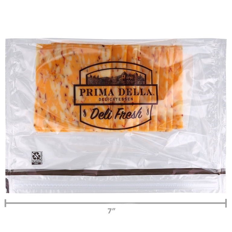 Prima Della Triple Pepper Colby Jack Cheese, Pre-Sliced