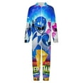 thumbnail image 4 of Power Rangers Hooded Union Suit Pajama Onesie Blanket Sleeper, 4 of 7