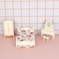 thumbnail image 4 of Dollhouses Table Chair Bed Model Bedroom Supplies Home Scene Furniture, 4 of 9