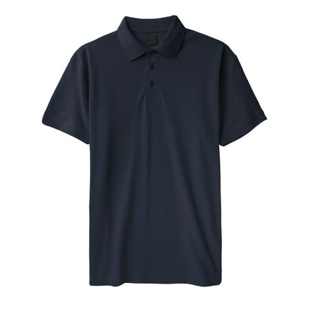 - Mens Pique Polo Shirts Regular Fit Short Sleeve Plain Cotton Tee