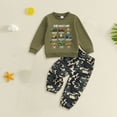 thumbnail image 2 of Toddler Baby Boy Fall Clothes Long Sleeve Pullover Sweatshirt Tops Joggers Pants Set Fall Winter Outfits,Cozy 6-12 Months 12-24 Months 2T 3T 4T 5T 6T 7T 8T 9T Children 3-4 Years, 2 of 4