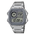 thumbnail image 1 of Reloj CASIO AE-1200WHD-7AVCF World Time 5 Alarmas-Acero plateado 45 mm Casio AE-1200WHD-7AVCF, 1 of 3