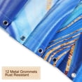 thumbnail image 3 of Blue Shower Curtain, Marble Shower Curtains Set with 12 Hooks, Waterproof&nbsp;Abstract&nbsp;Shower Curtain, Decor Ombre Blue Marble Bathroom Curtain, 72" Wx72 H, 3 of 6
